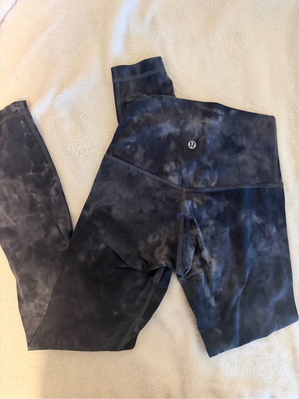 lululemon athletica Black Tie-Dye High-Rise Leggings